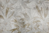 Tapet Personalizat Leaf cu frunze tropicale aramii pe fundal stucco crapat - LEAF CRACKS