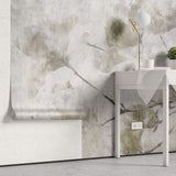 Tapet Personalizat Leaf cu crengi de magnolie vintage - GRUNGE MAGNOLIA