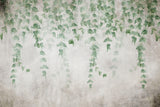 Tapet Personalizat Leaf cu frunze mici verzi cazatoare estompate - STAMP WATERCOLOR LEAVES