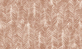 Tapet Personalizat Leaf cu frunze de palmier in nuante pamantii - REED BED