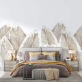 Tapet Personalizat Leaf cu frunze de bananier in nuante bej sepia - BEIGE CALADIUM
