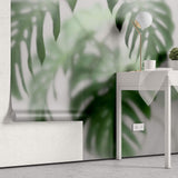 Tapet Personalizat Leaf cu frunze de monstera intr-un fundal opac - FOGGY MONSTERA