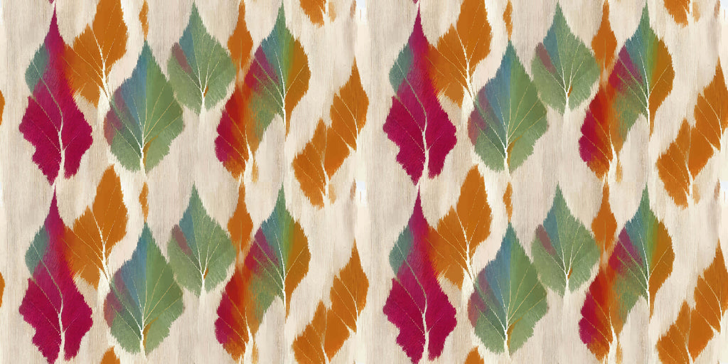 Tapet personalizat - LINEN BOHO LEAVES