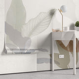 Tapet Personalizat Leaf cu frunze pastel cu textura de fundal - HEAVENLY LEAF