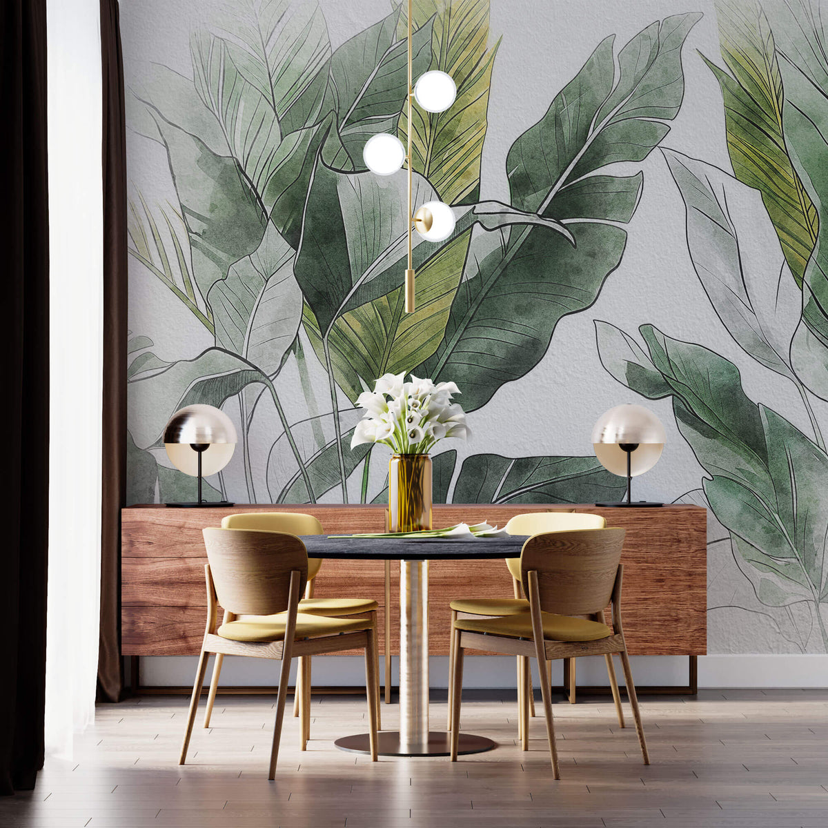 Tropical Fade Personalised Wallpaper