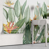 Tapet personalizat tropical cu jungla tropicala in nuante de verde cu plante tropicale tropical paradise