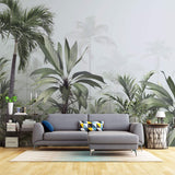 Tapet personalizat Tropical cu jungla tropicala in ceata - FOGGY TROPICAL JUNGLE