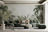 Tapet personalizat Tropical cu jungla tropicala in ceata - FOGGY TROPICAL JUNGLE