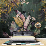 Tapet personalizat Tropical cu palmieri tropicali colorati - TROPICAL BLOSSOM