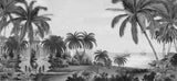 Tapet personalizat Tropical cu peisaj tropical al unui castel la malul marii - DAYDREAM FORTRESS