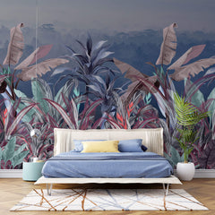 Tapet personalizat Tropical cu peisaj tropical pe timpul noptii - NIGHTFALL JUNGLE