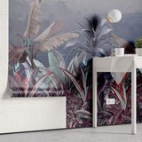 Tapet personalizat Tropical cu peisaj tropical pe timpul noptii - NIGHTFALL JUNGLE