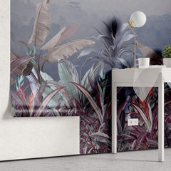 Tapet personalizat Tropical cu peisaj tropical pe timpul noptii - NIGHTFALL JUNGLE