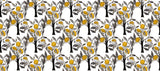 Lemon Grey Personalised Wallpaper
