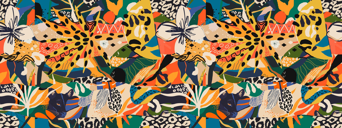 Art Safari Personalised Wallpaper
