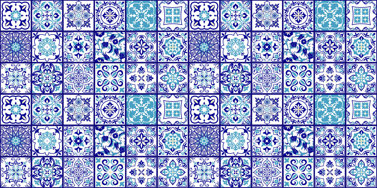 Chinoiserie Tiles Personalised Wallpaper