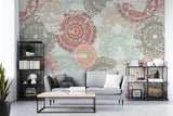 Tapet personalizat oriental cu mandale de inspiratie indiana mandala
