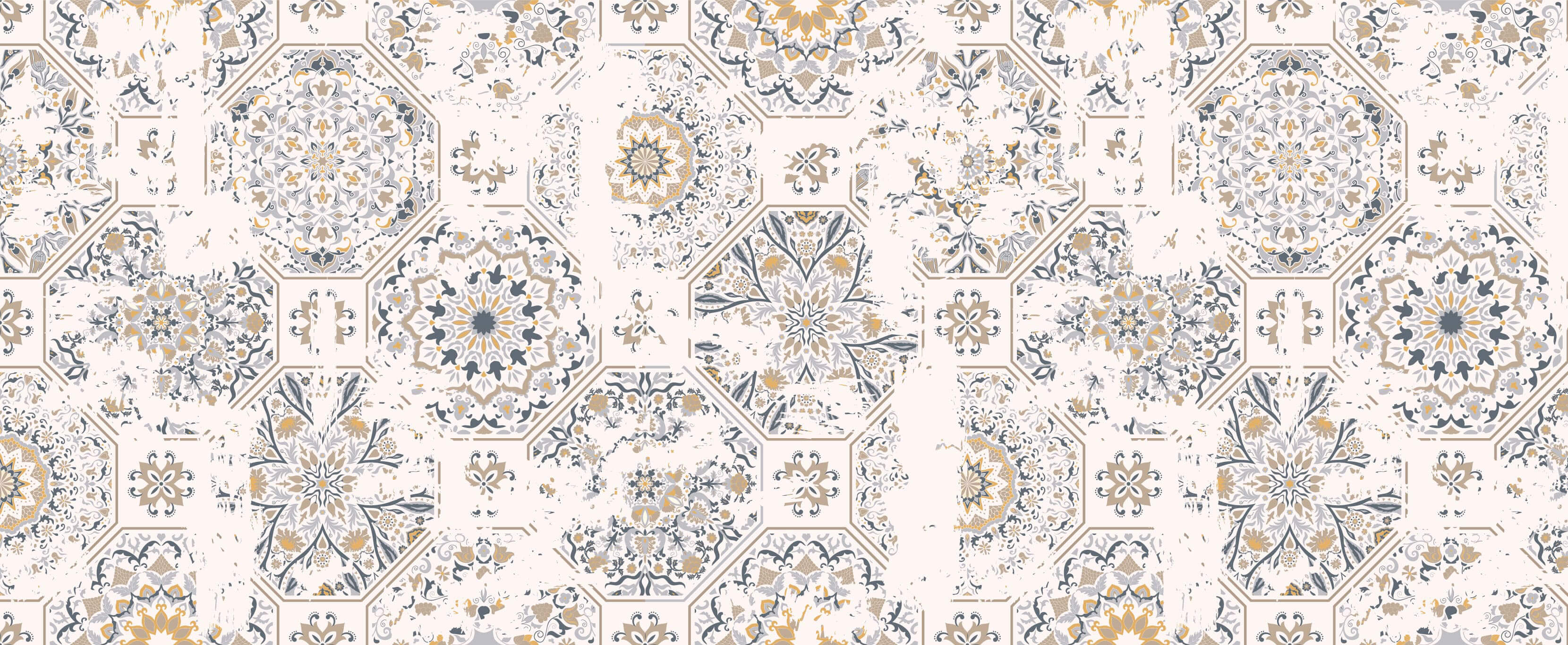 Tapet personalizat - WARM MANDALA