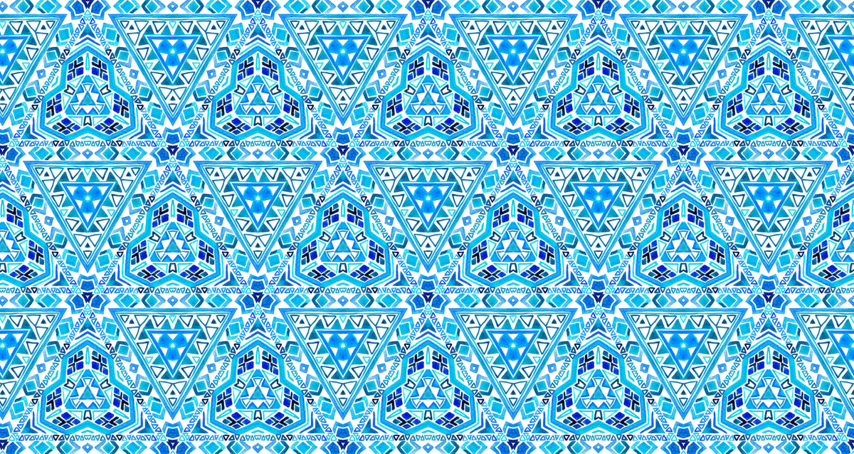 Marocan Turqoise Personalised Wallpaper