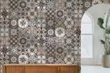 Tapet personalizat mozaic cu mozaic toscan tuscany tiles