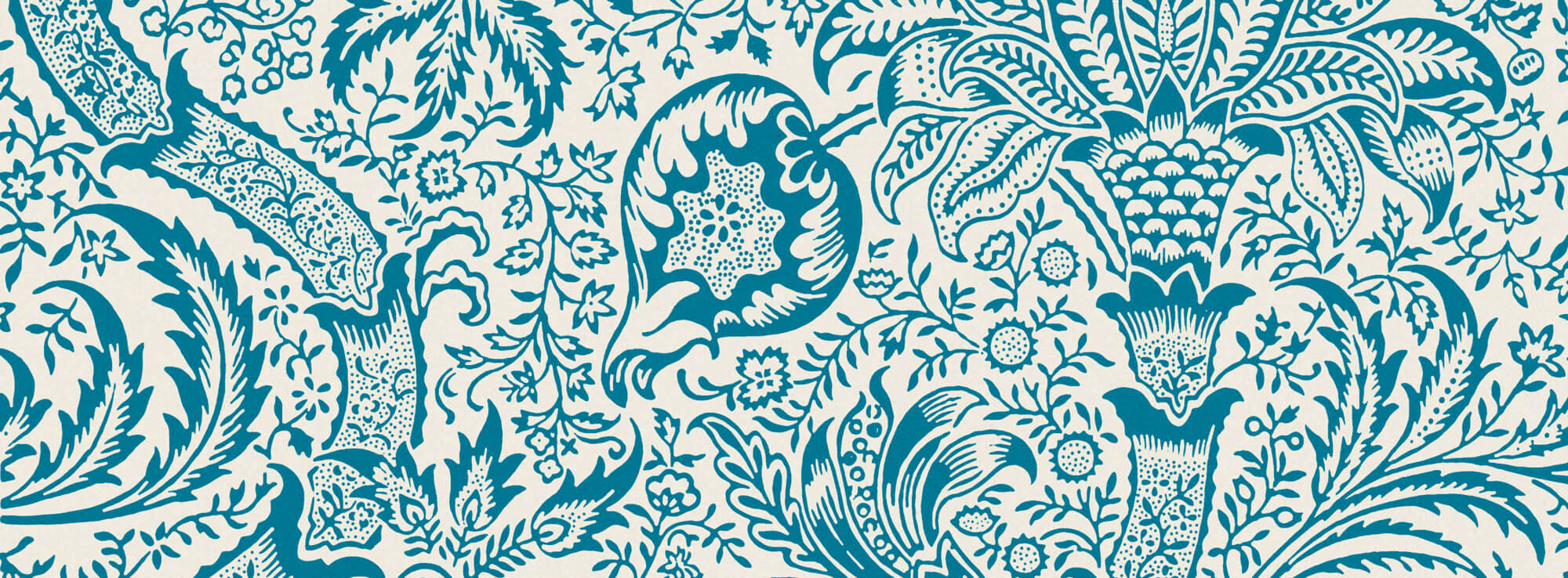 Tapet personalizat Mozaic cu model tropical de mosaic - BLUE INDIAN