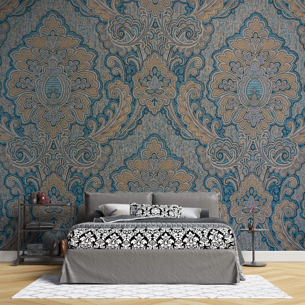 Tapet personalizat Mozaic cu model rococo damask - ROCOCO DAMASK