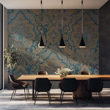 Tapet personalizat Mozaic cu model rococo damask - ROCOCO DAMASK