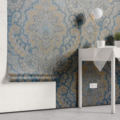 Tapet personalizat Mozaic cu model rococo damask - ROCOCO DAMASK