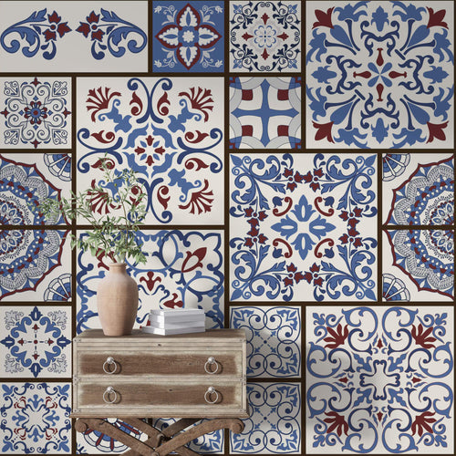 Tapet personalizat Mozaic cu elemente orientale de mozaic - ARABIC TILES