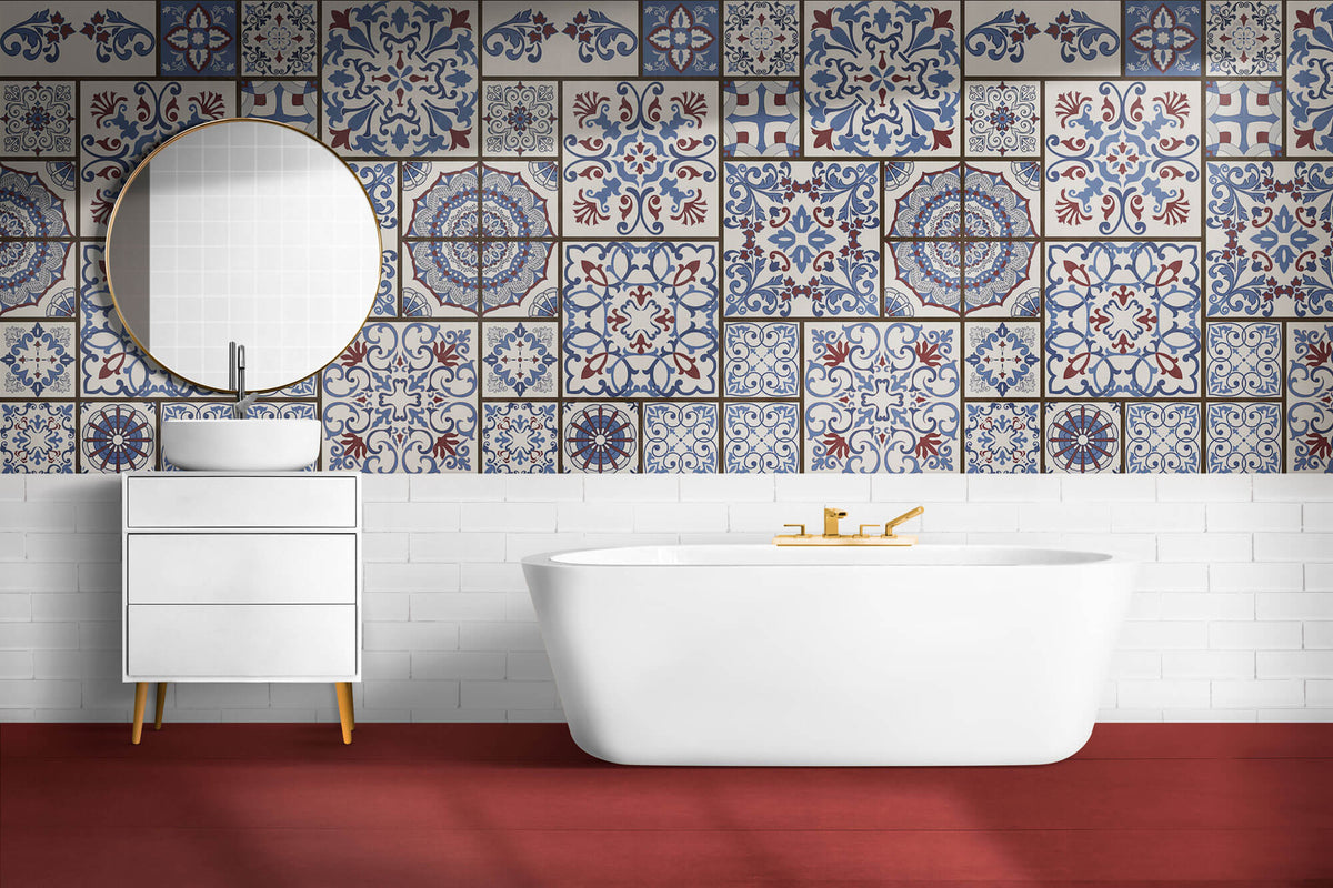 Tapet personalizat Mozaic cu elemente orientale de mozaic - ARABIC TILES