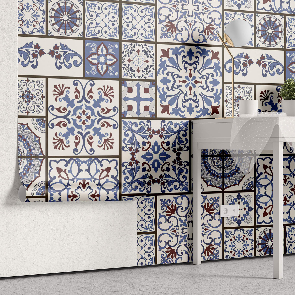 Tapet personalizat Mozaic cu elemente orientale de mozaic - ARABIC TILES