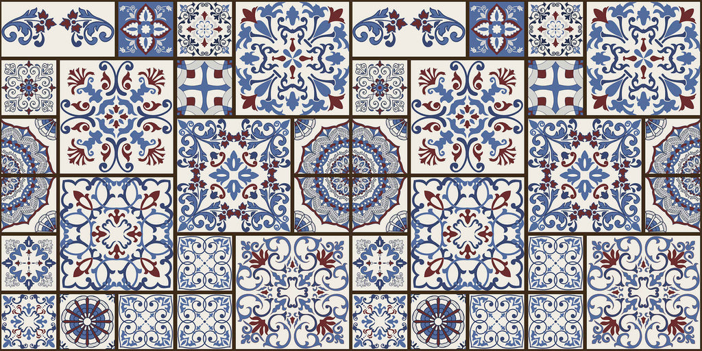 Tapet personalizat Mozaic cu elemente orientale de mozaic - ARABIC TILES