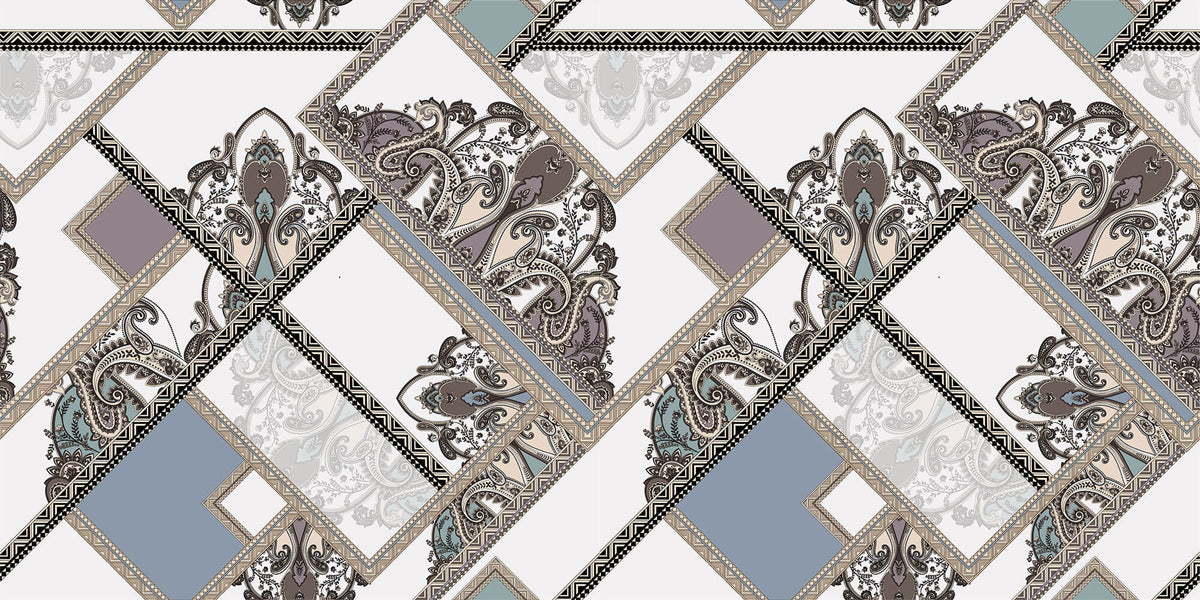 Tapet personalizat Mozaic cu mosaic elegant - CLASIQUE TILE