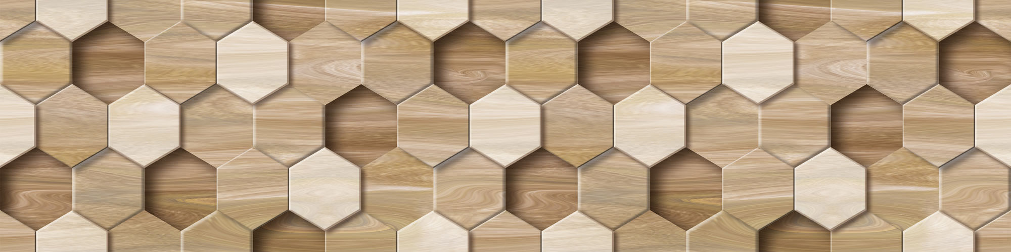 Tapet personalizat Mozaic cu mosaic ceramic 3D ce ilustreaza textura de lemn - WOOD TILES