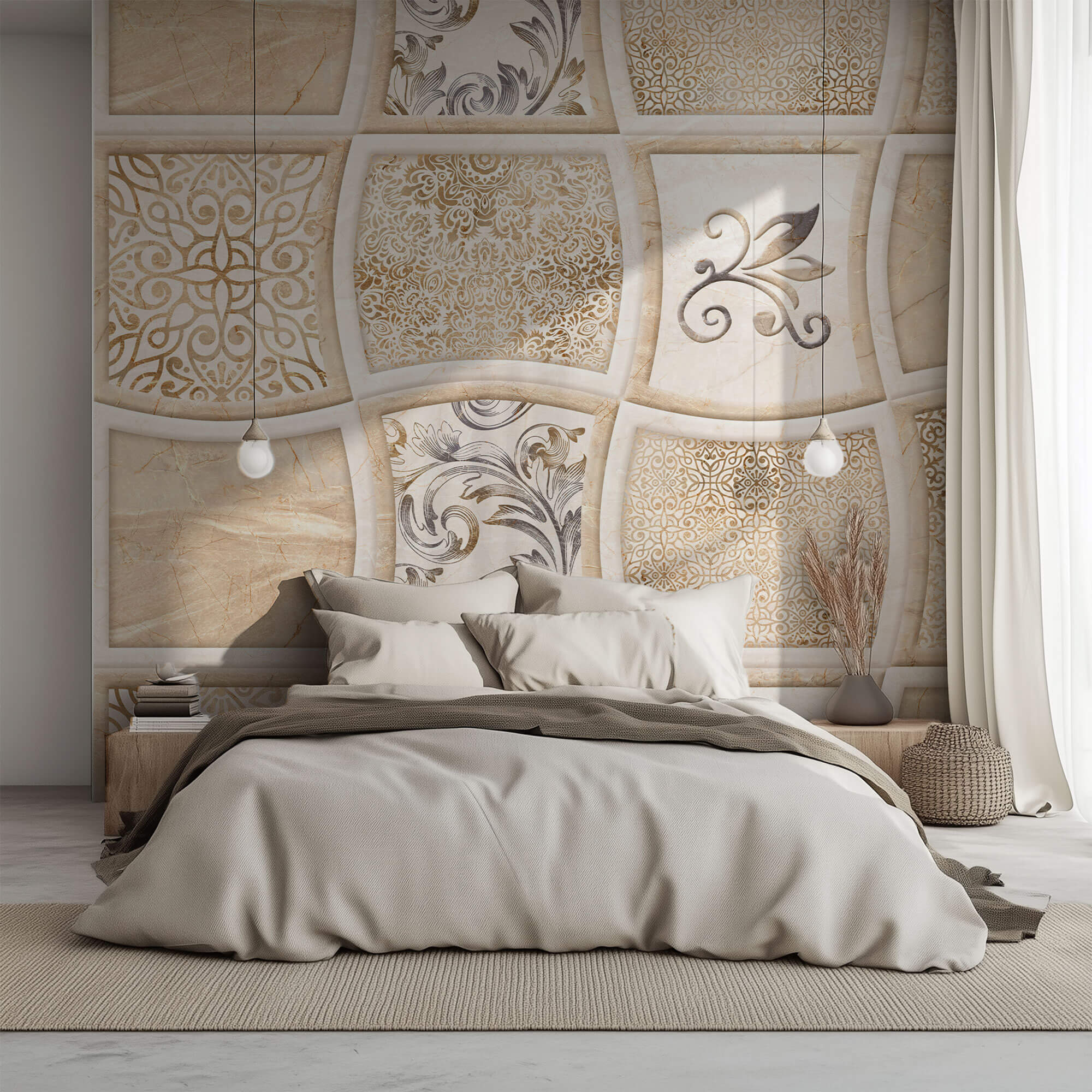 Tapet personalizat Mozaic cu motive ceramice in stil Gaudi - GAUDI'S KITCHEN