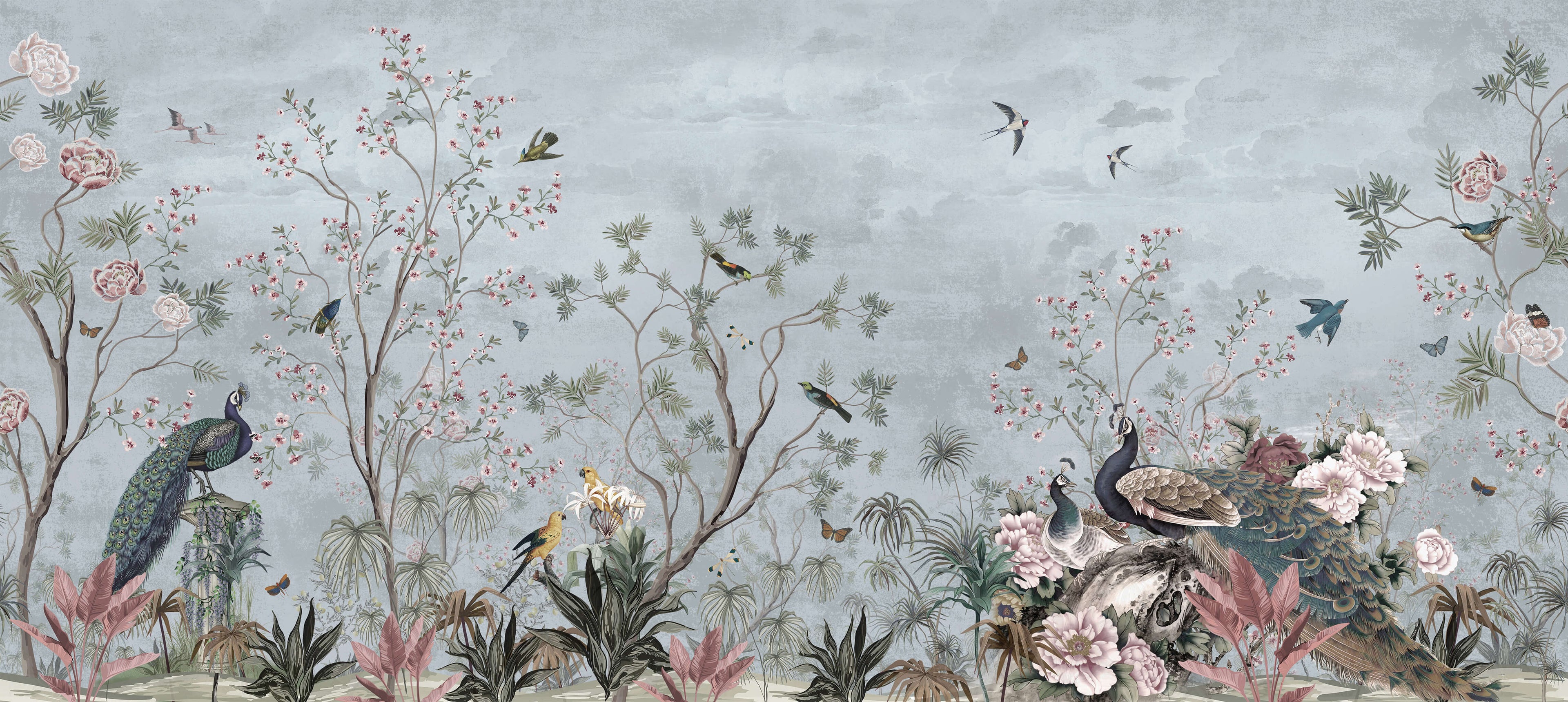 Tapet personalizat - ORIENTAL BIRD'S BLISS