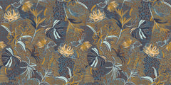 Tapet Zen Oriental cu frunze abstracte - ORIENTAL LEAVES