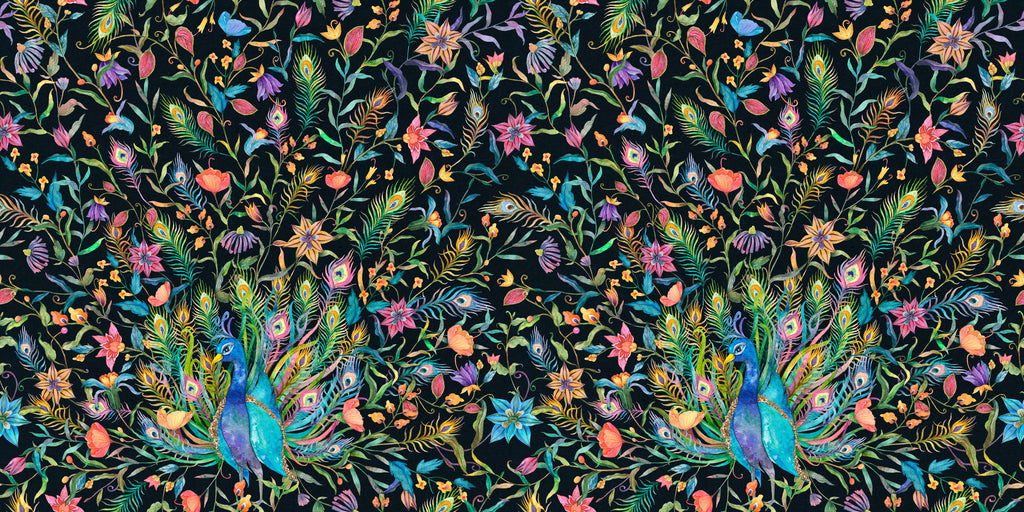 Tapet personalizat - COLORFUL PEACOCK