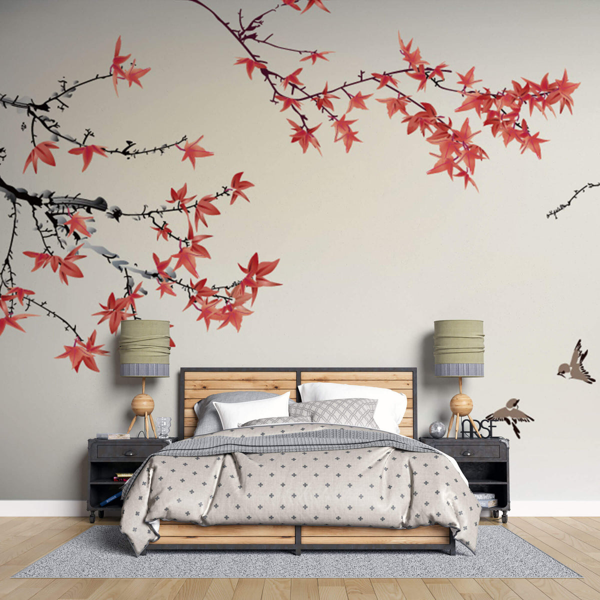 Tapet Zen Oriental cu artar chinezesc - CHINESE MAPLE TREE