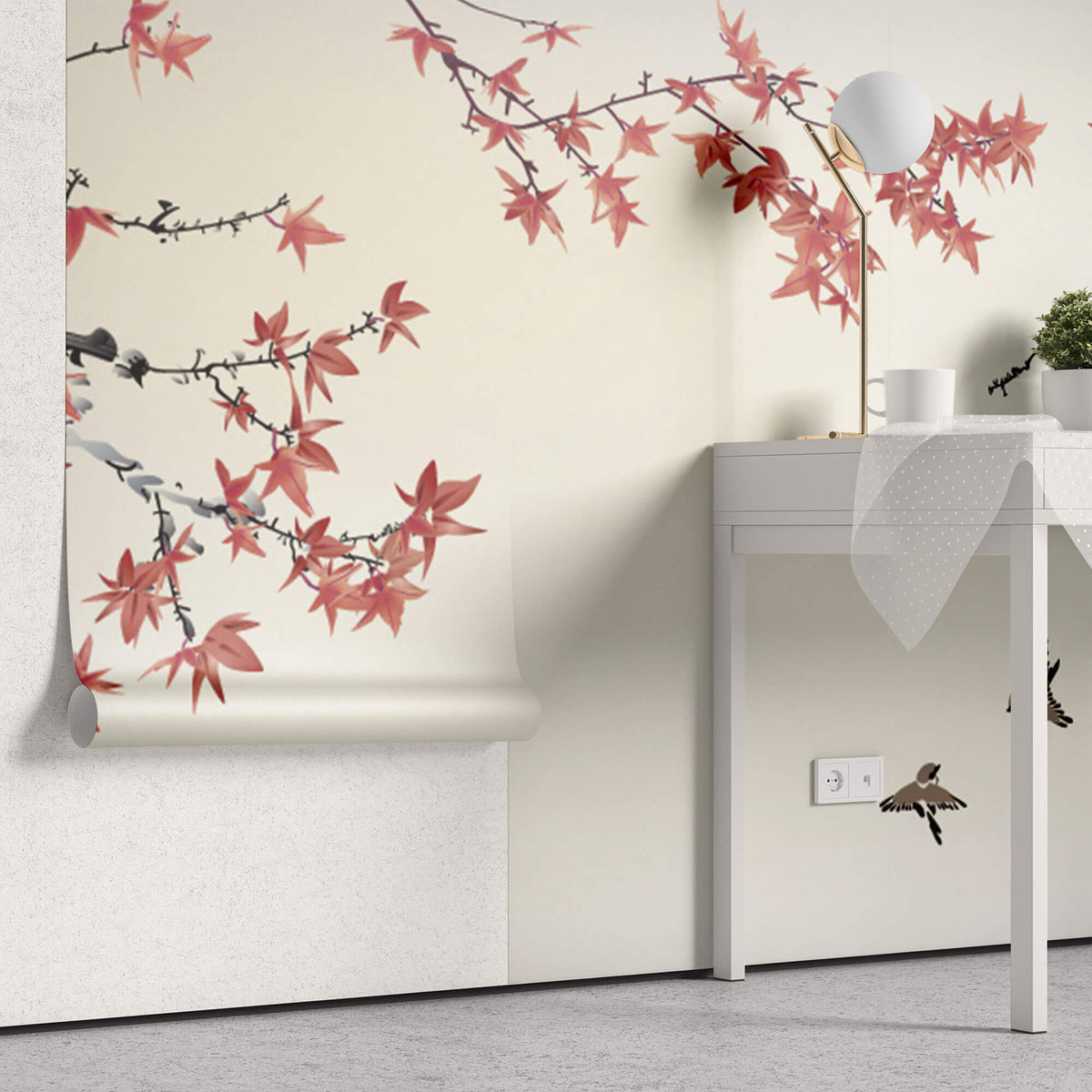 Tapet Zen Oriental cu artar chinezesc - CHINESE MAPLE TREE