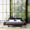 Tapet Zen Oriental cu usi shoji si vegetatie - SHOJI WALL