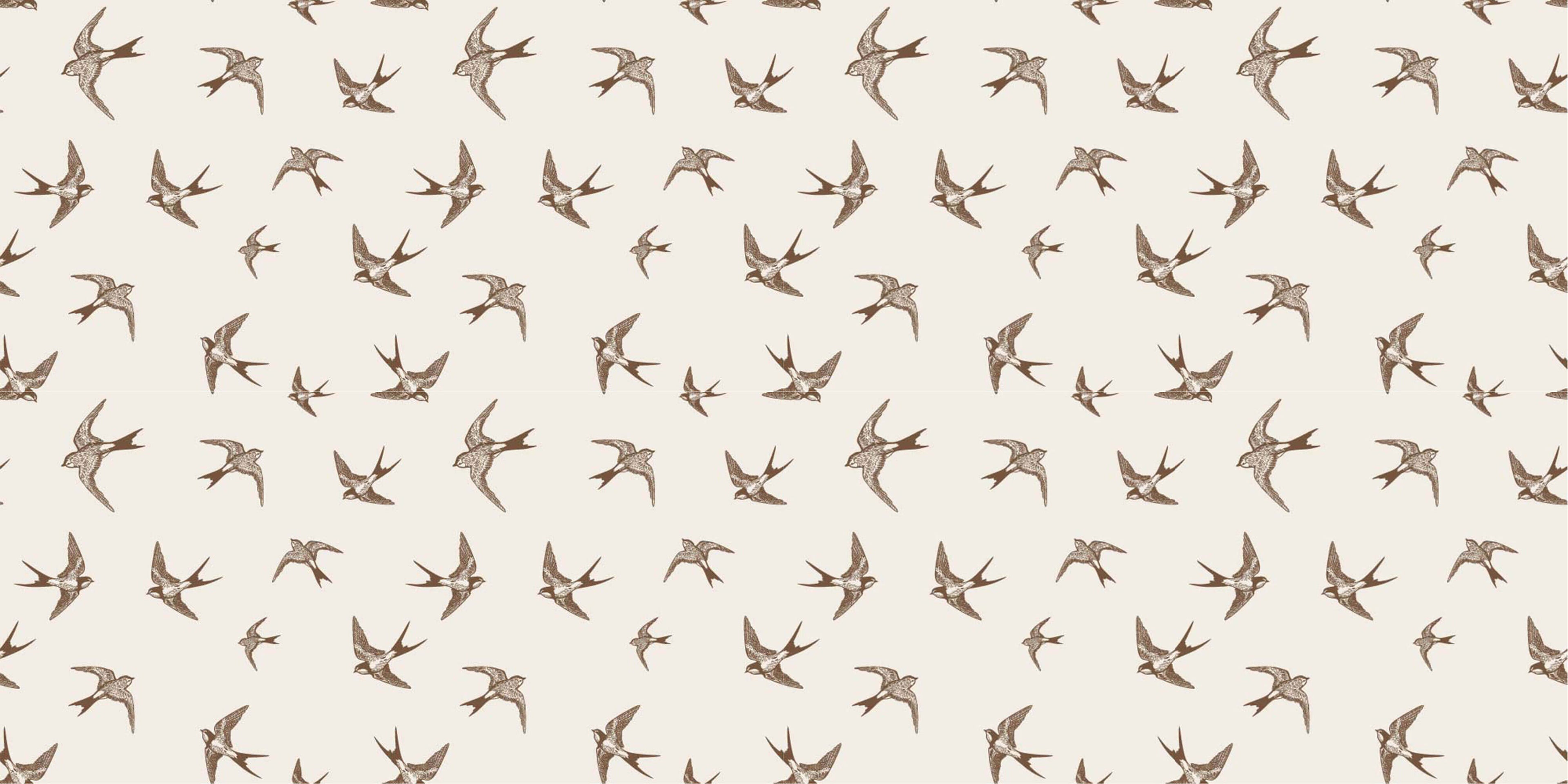 Tapet personalizat - SEPIA SWALLOWS