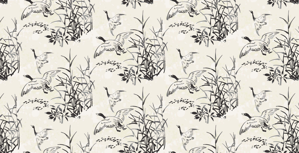 Tapet personalizat - INK ART BIRDS
