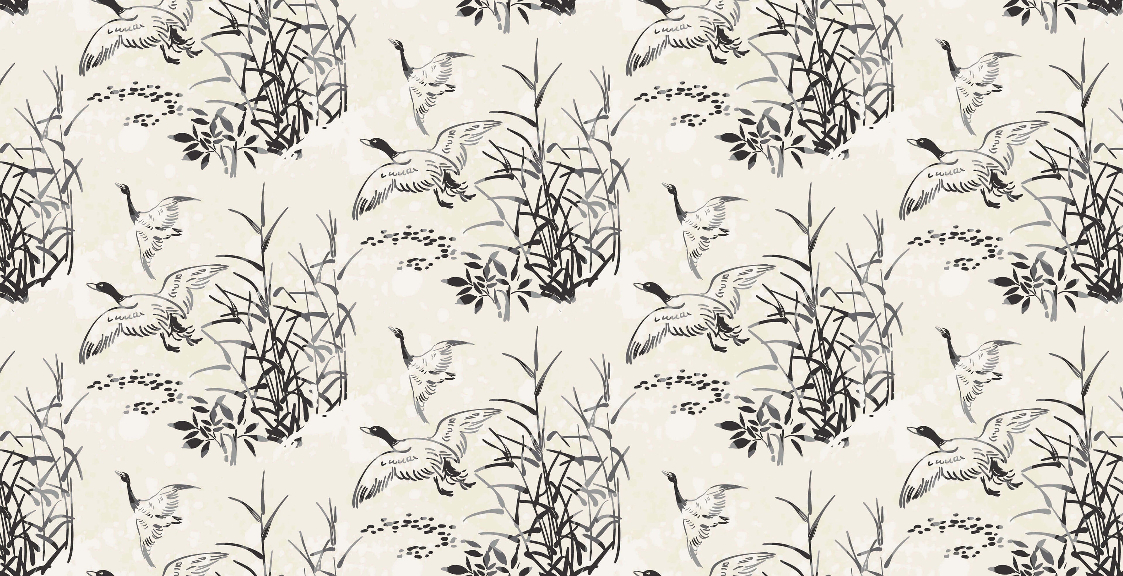 Tapet personalizat - INK ART BIRDS