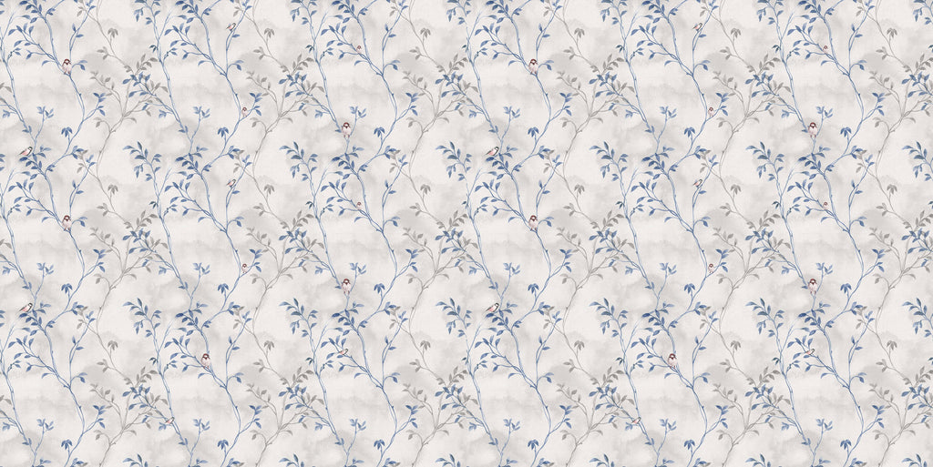 Tapet personalizat - BLUE PRINTED PORCELAIN