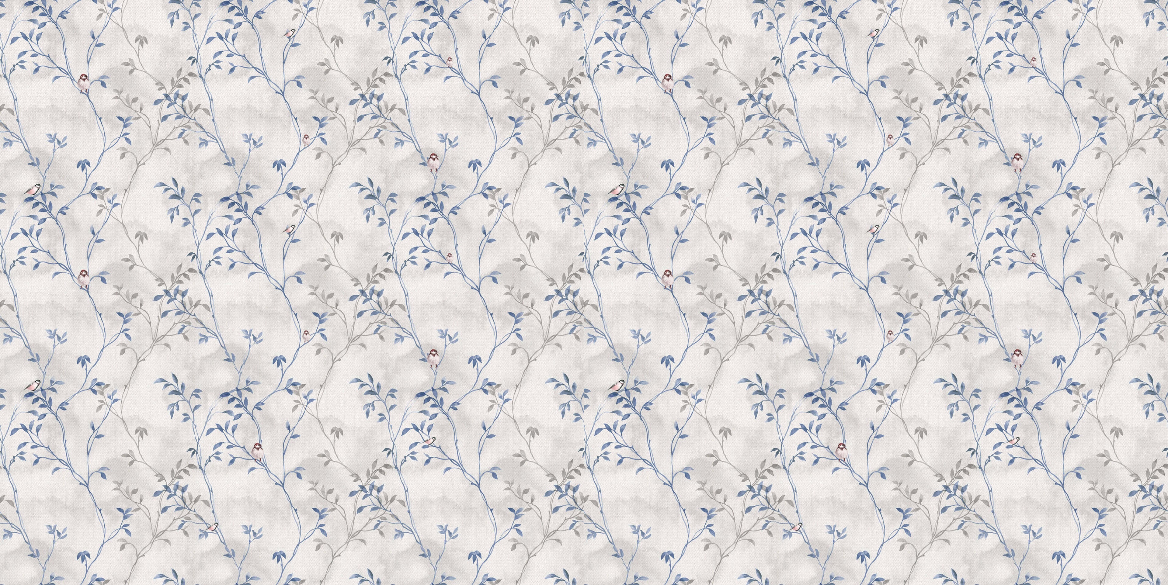 Tapet personalizat - BLUE PRINTED PORCELAIN