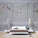 Tapet Zen Oriental cu elemente decorative de perete intr-un peisaj asiatic - CHINOISERIE WALL PANNELS