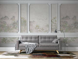 Tapet Zen Oriental cu rame decorative si vedetatie de bambus - BAMBOO BOISERIE