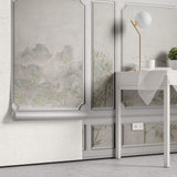 Tapet Zen Oriental cu rame decorative si vedetatie de bambus - BAMBOO BOISERIE