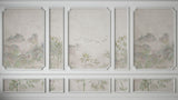 Tapet Zen Oriental cu rame decorative si vedetatie de bambus - BAMBOO BOISERIE